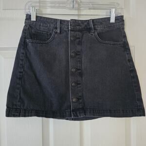 American Eagle Outfitters Black Jean Skirt Women's Size 2